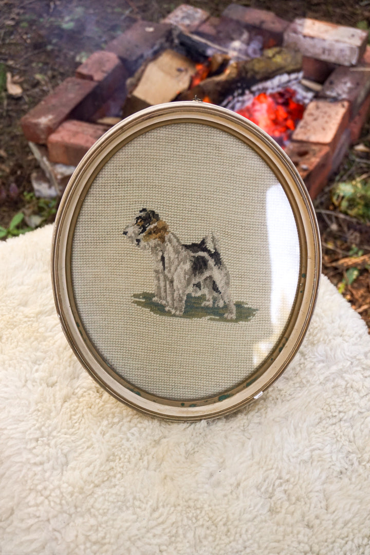 Needlepoint Dog Portrait