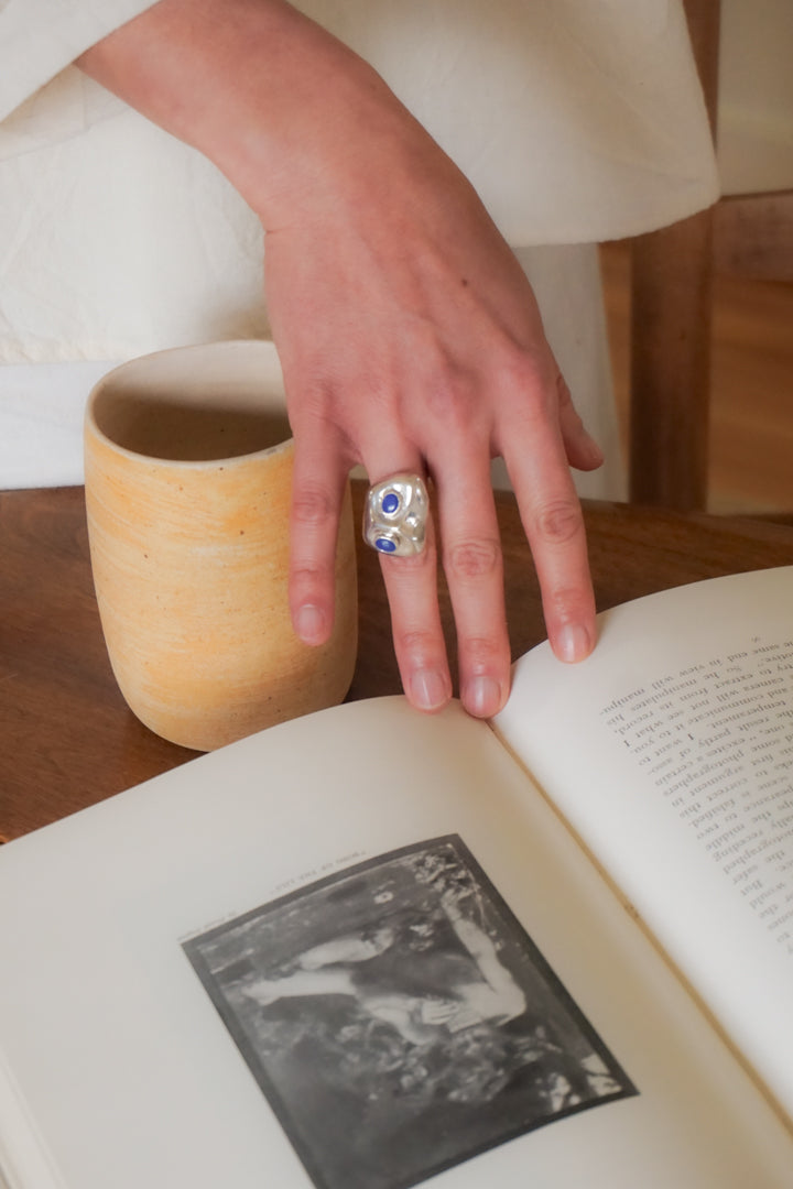 Nugget Ring with Lapis Lazuli