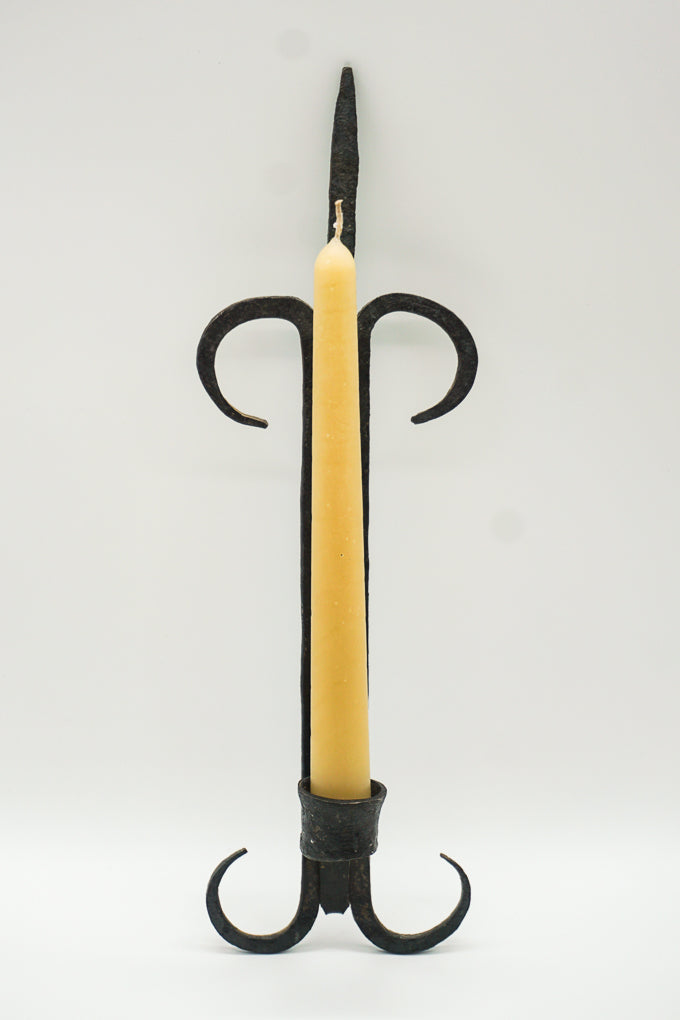 Hand-Forged Iron Wall Sconce