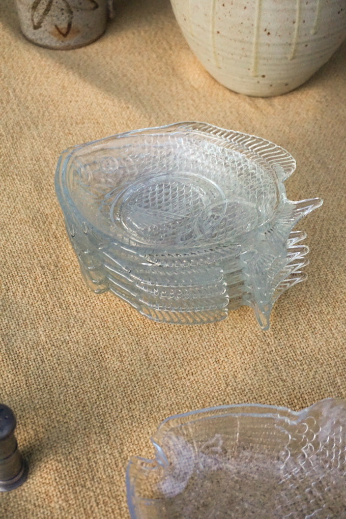 Set of Fish Dishes and Trays
