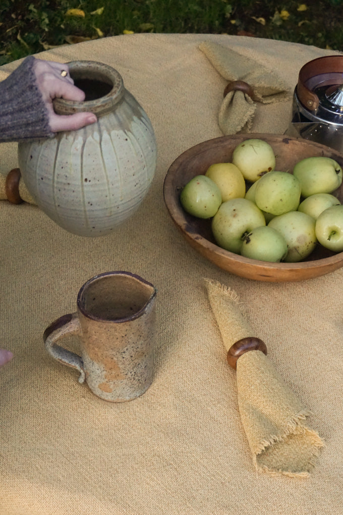 Set of Four Teak Napkin Rings