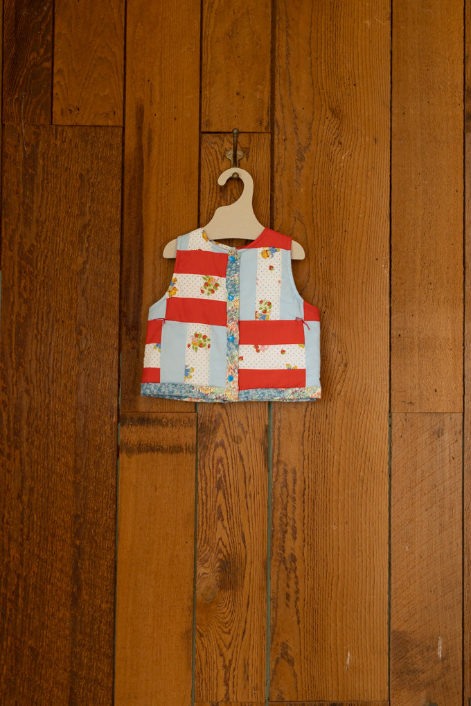 Playdate Vintage Kids - Strawberry Shortcake Quilted Vest