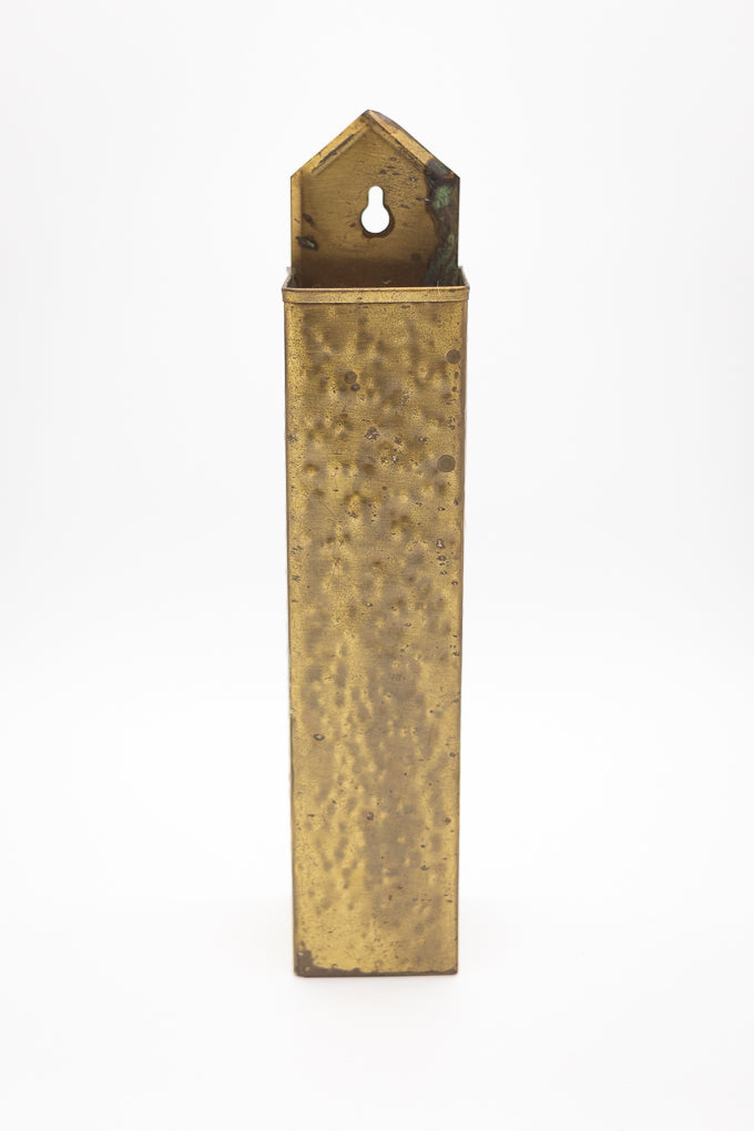 Hammered Brass Matchstick Holder