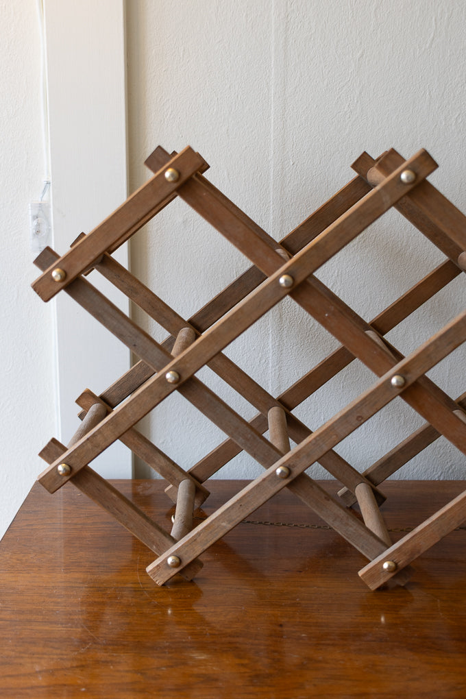 Wooden Accordian Rack