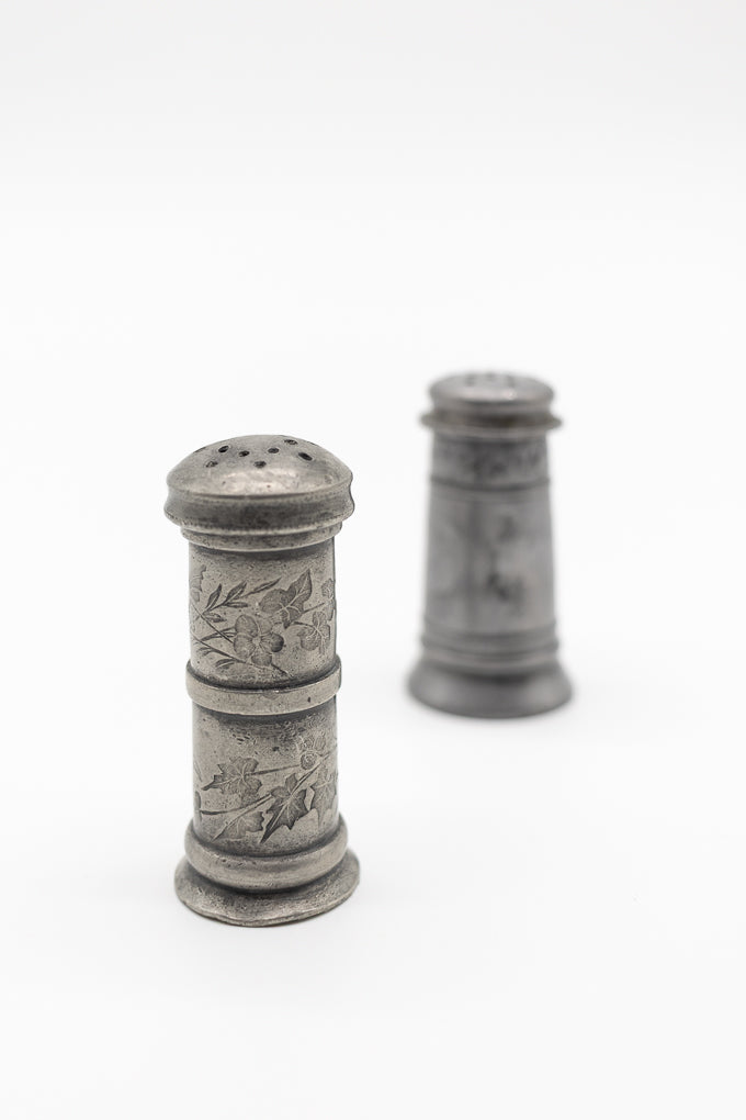 Pewter Salt & Pepper Shakers