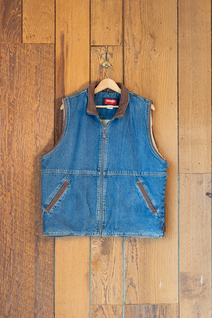 Wrangler Denim and Sheerling Vest