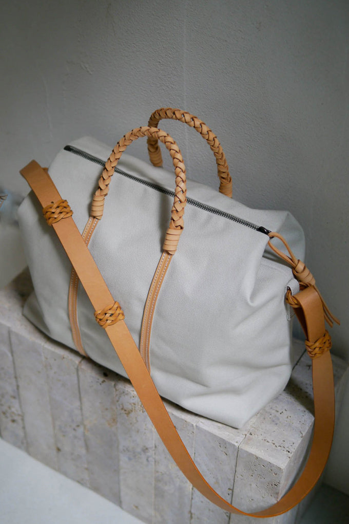 Woven Duffle Bag - Ivory 45