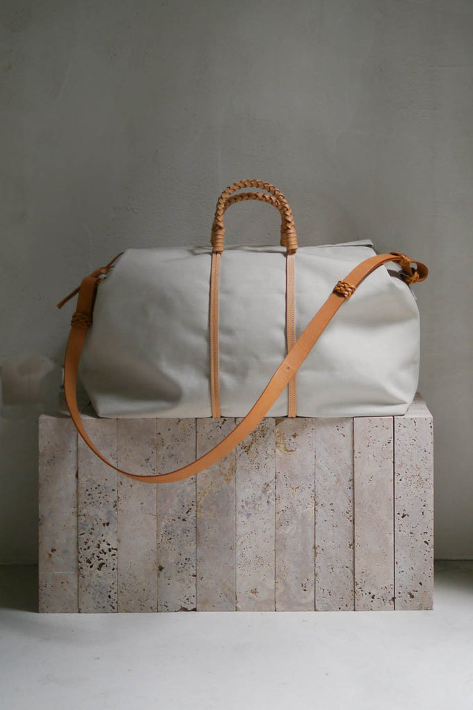 Woven Duffle Bag - Ivory 45