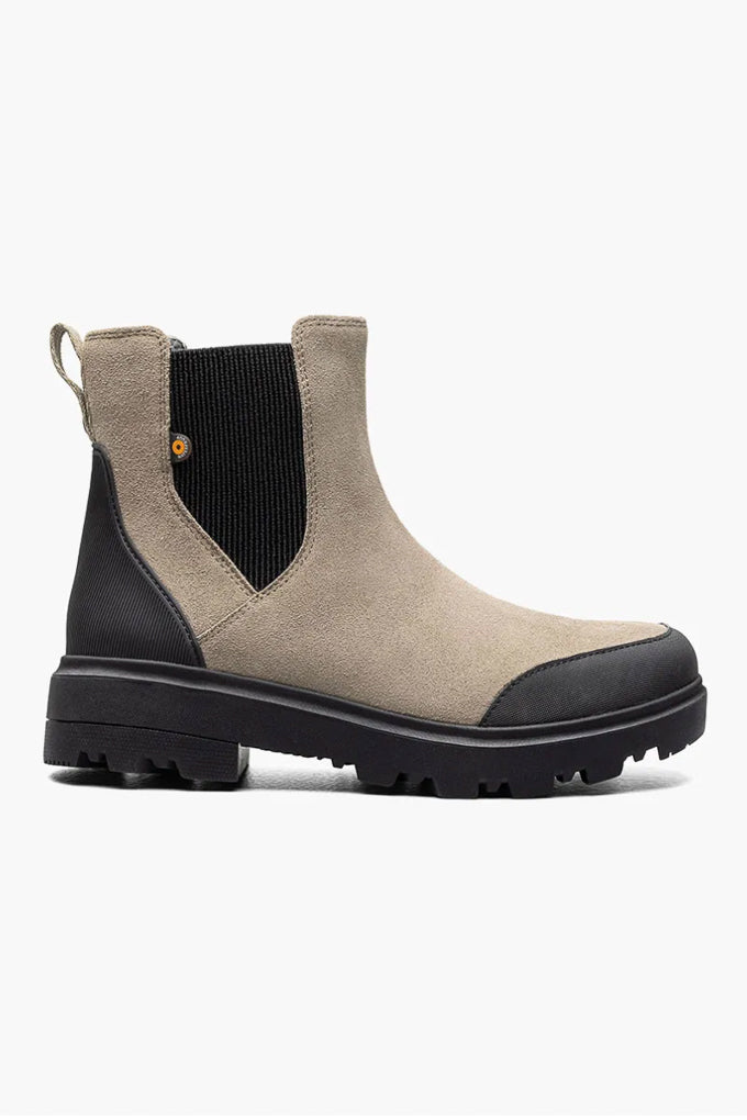 Holly Chelsea Waterproof Leather Boot Taupe