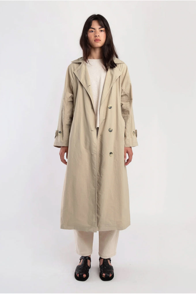 Seamed Trench - Taupe