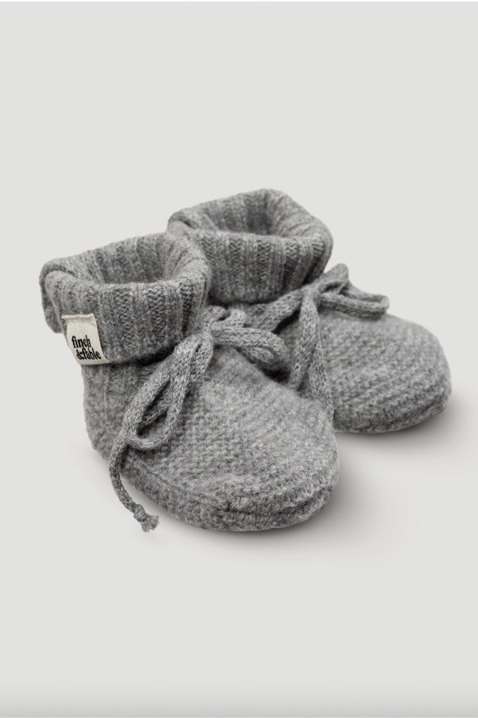 Wool Knitted Baby Booties