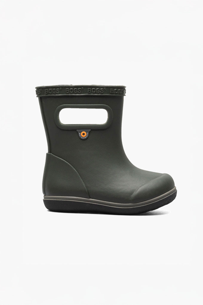 BOGS Kids Skipper Solid Rainboot Dark Green