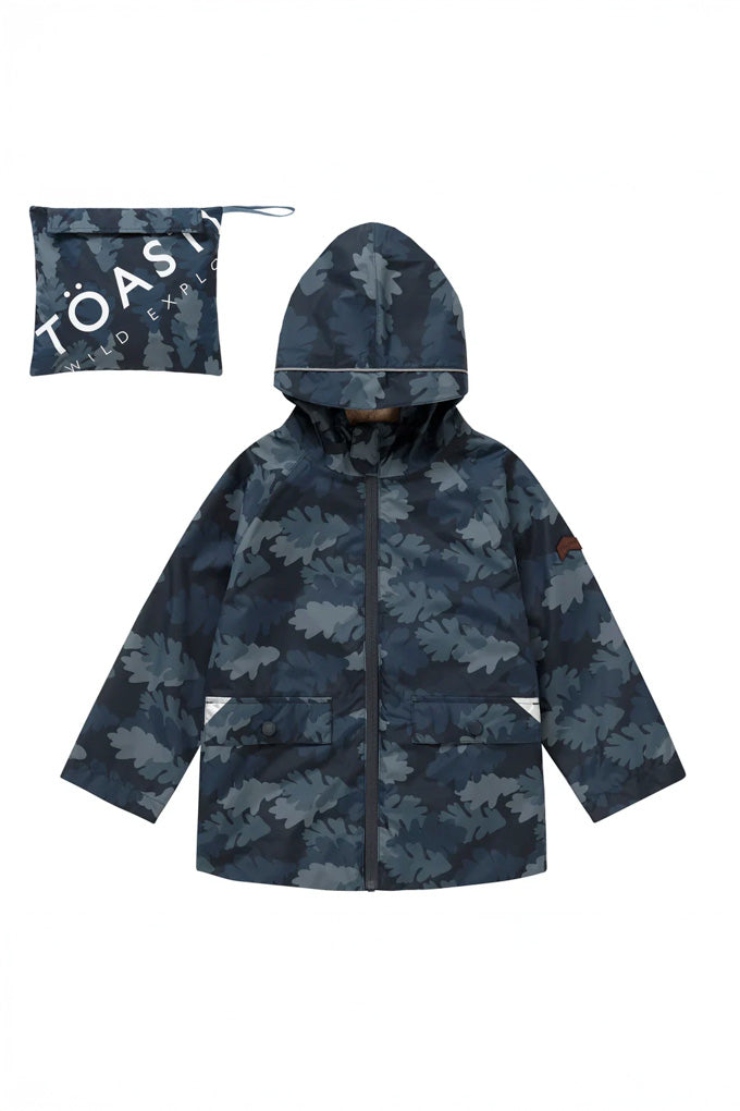 Pack-A-Mac Rain Jacket Navy Leaf