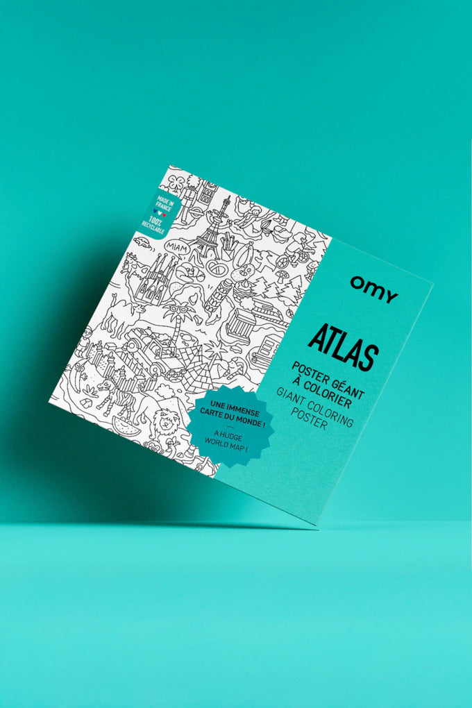 Atlas Giant Coloring Poster