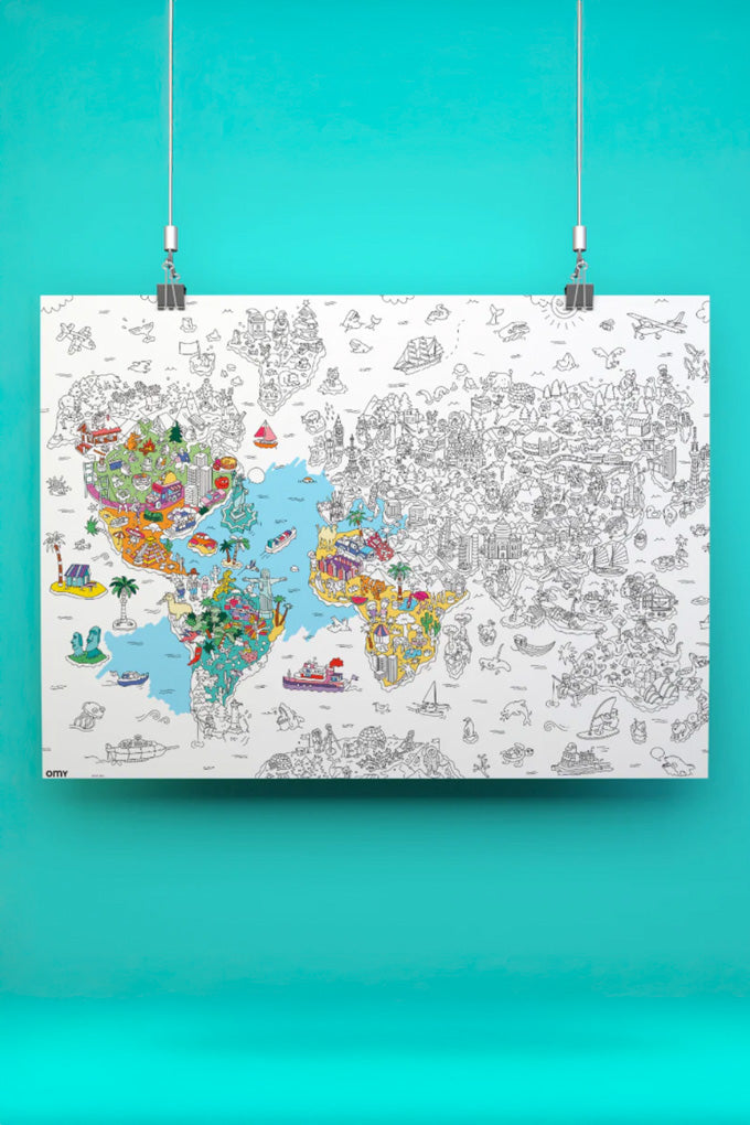 Atlas Giant Coloring Poster