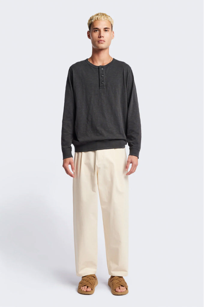Boulder Pleat Pant - Chalk