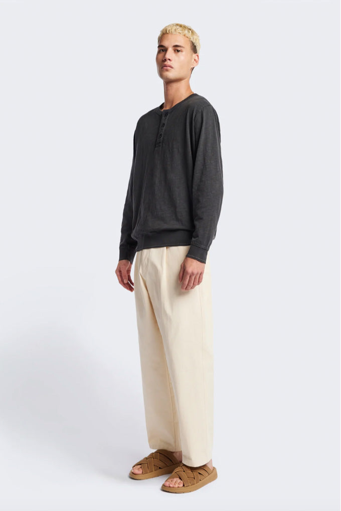 Boulder Pleat Pant - Chalk