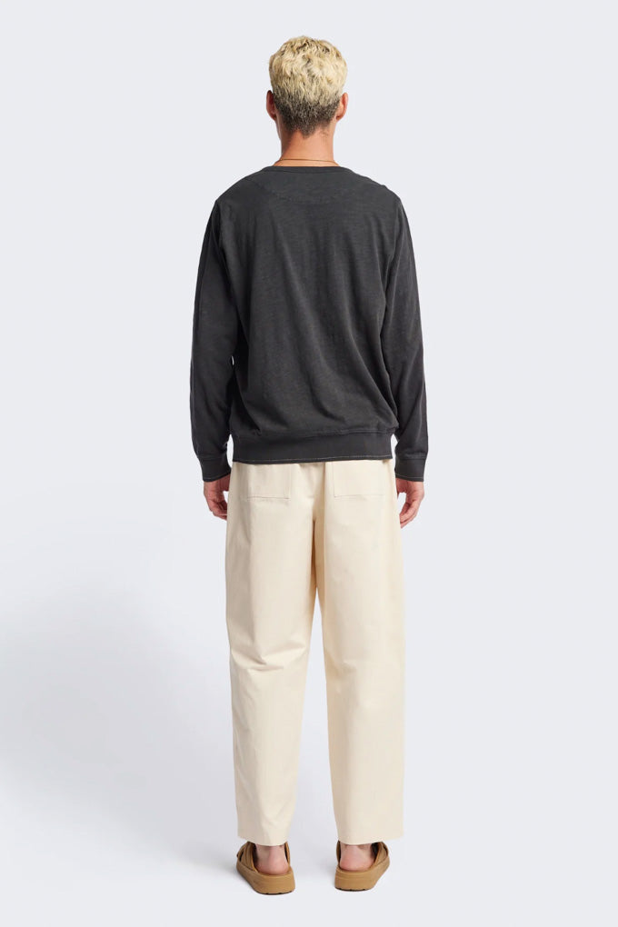 Boulder Pleat Pant - Chalk