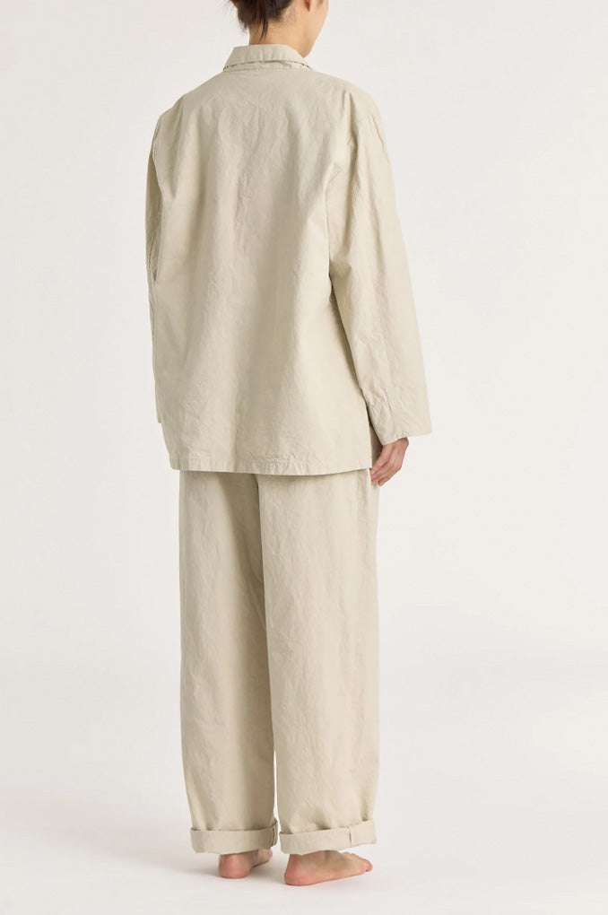 Crinkled Blazer - Stone