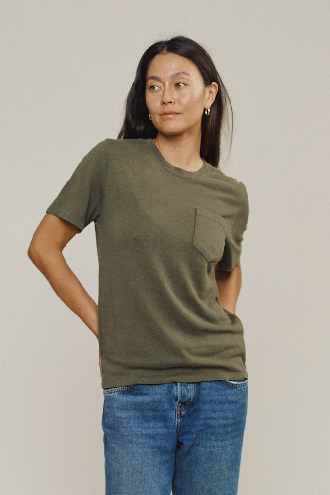 Baja Pocket Tee - Olive green
