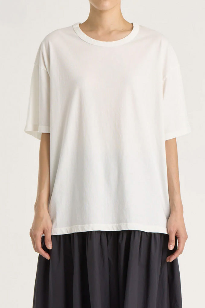 Loose Short Sleeve Tee - White