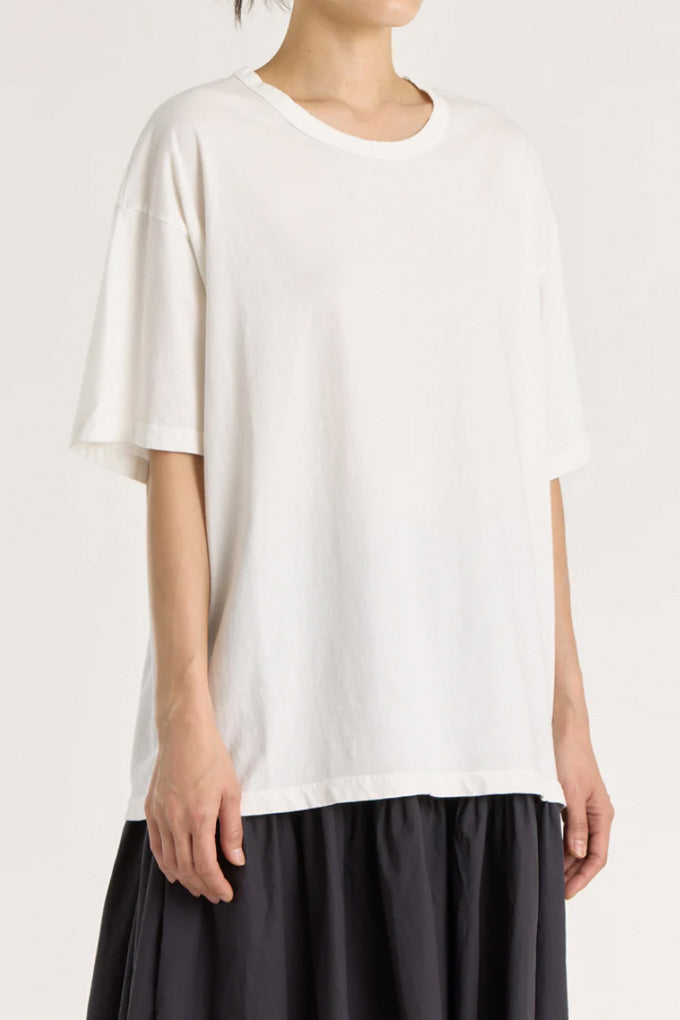Loose Short Sleeve Tee - White