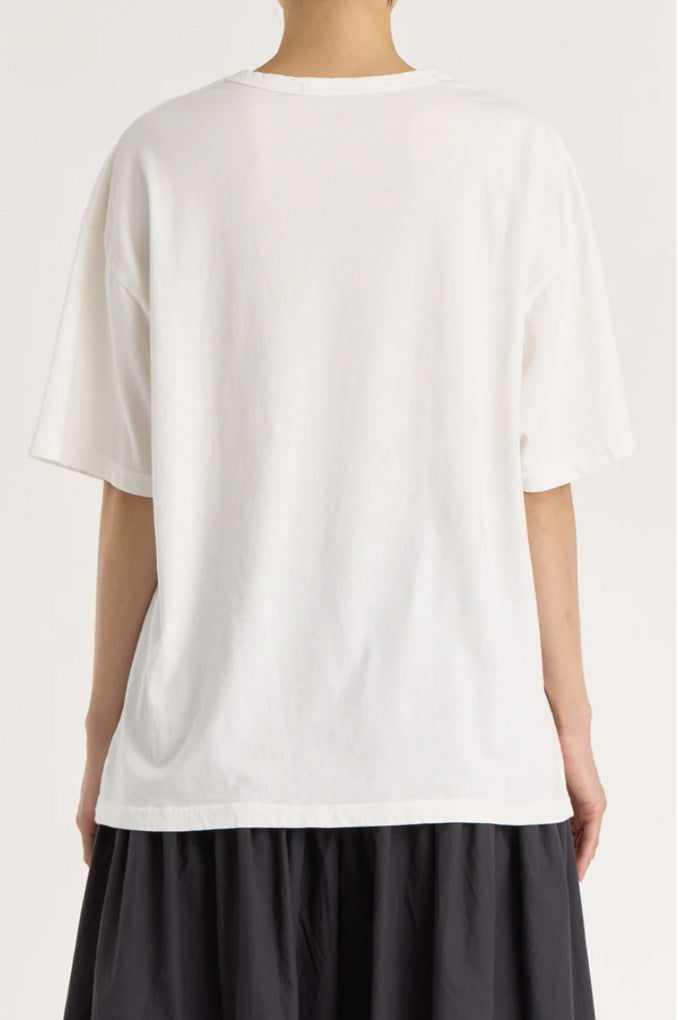 Loose Short Sleeve Tee - White