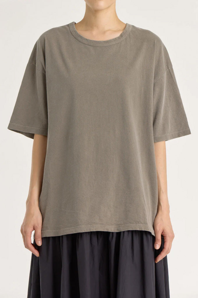 Loose Short Sleeve Tee - Mud