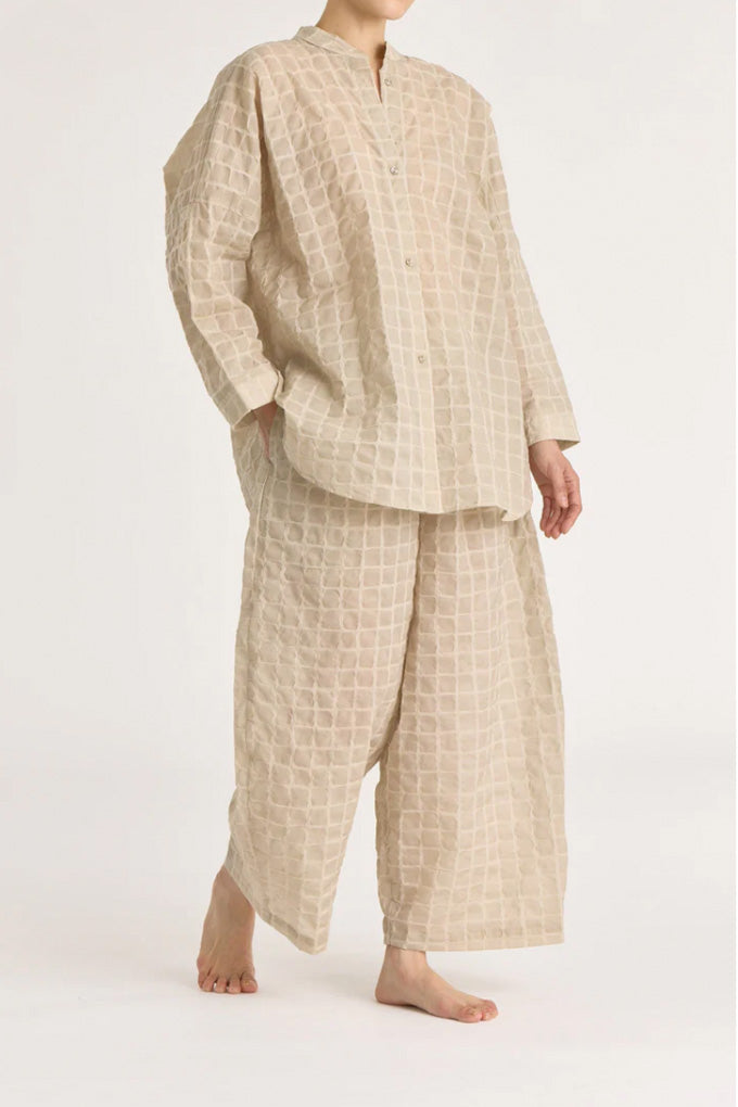 Ripple Finish Shirt - Beige
