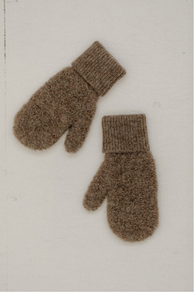Alpaca Boucle Mittens