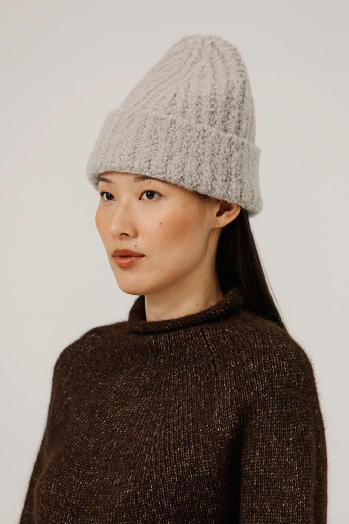 Colette Boucle Beanie - Mushroom