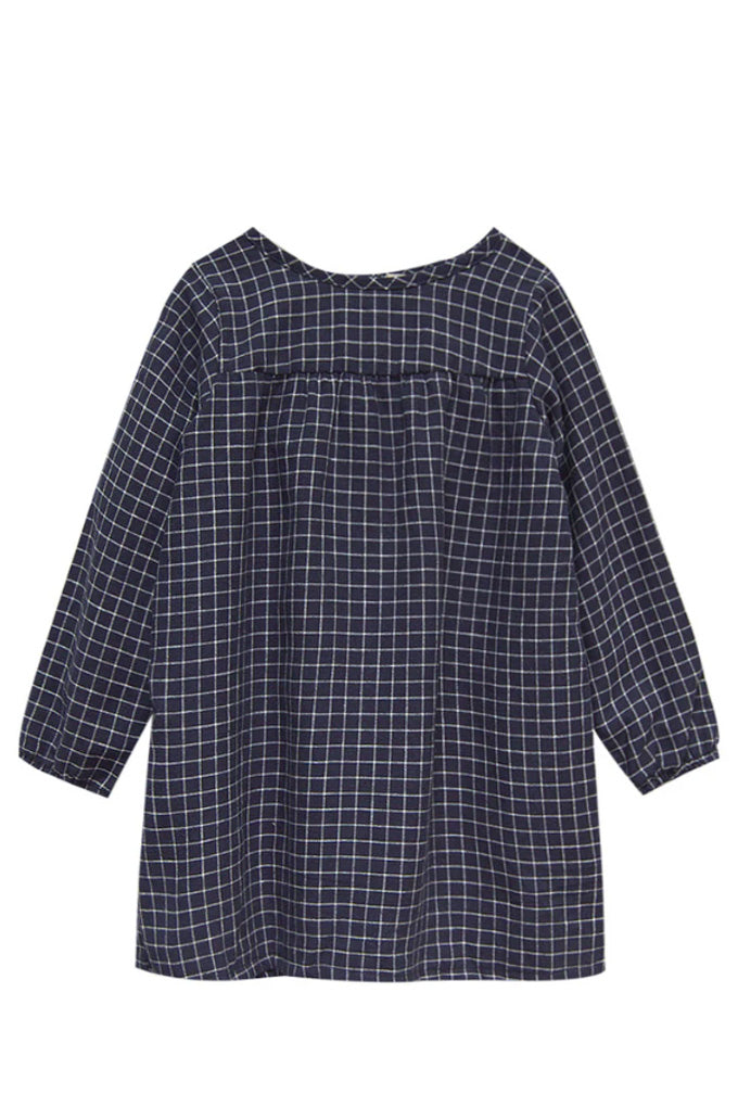 Mila Dress - Navy Check
