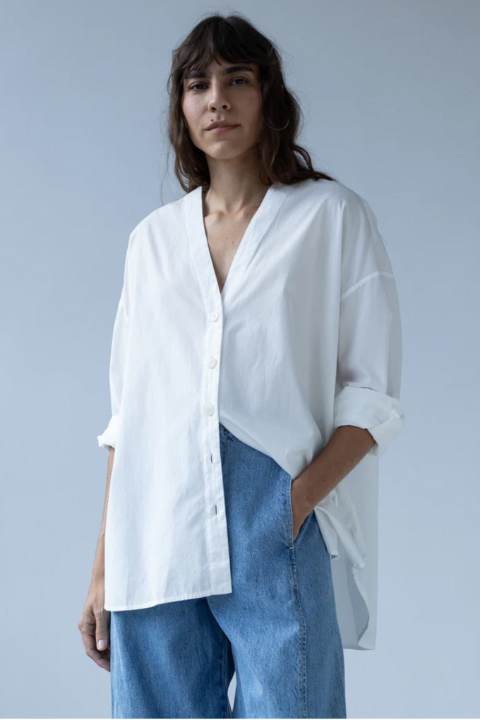Studio Shirt in Salt