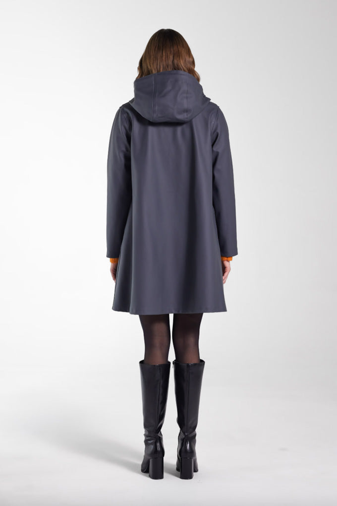 Mosebacke Rain Coat - Charcoal