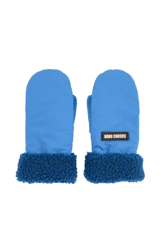 Bicolor Mittens - Blue
