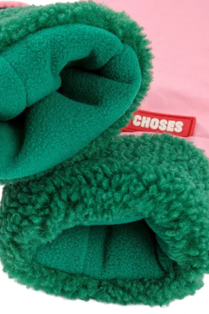 Bicolor Mittens - Pink