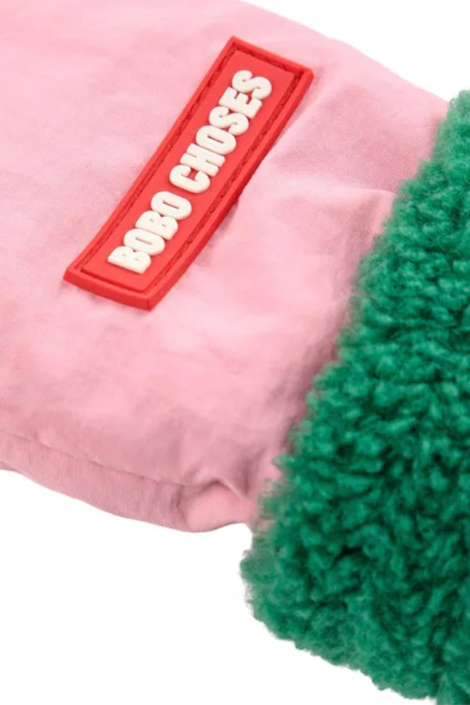 Bicolor Mittens - Pink
