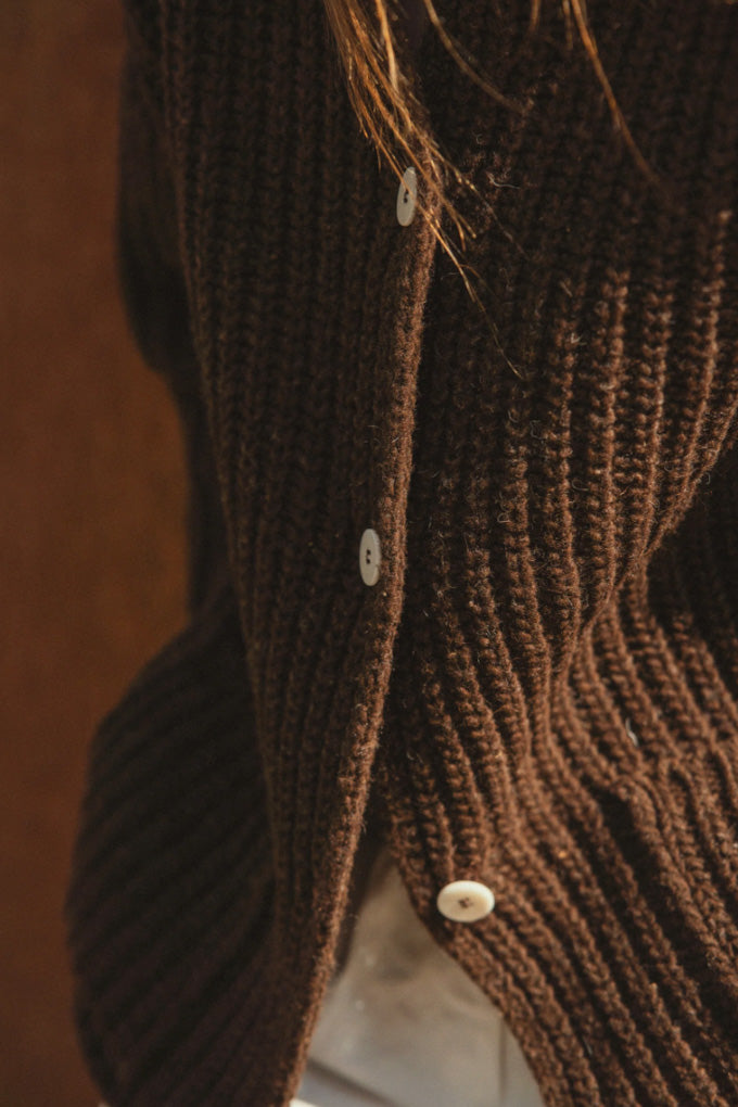 Rula Cardigan - Natural Brown