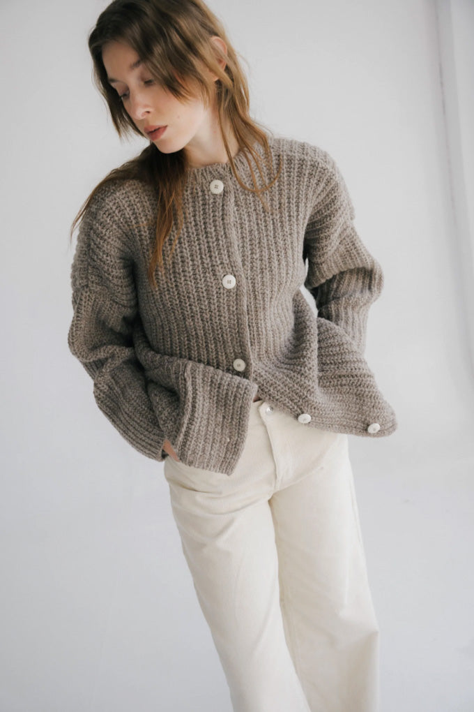 Rula Cardigan - Light Grey