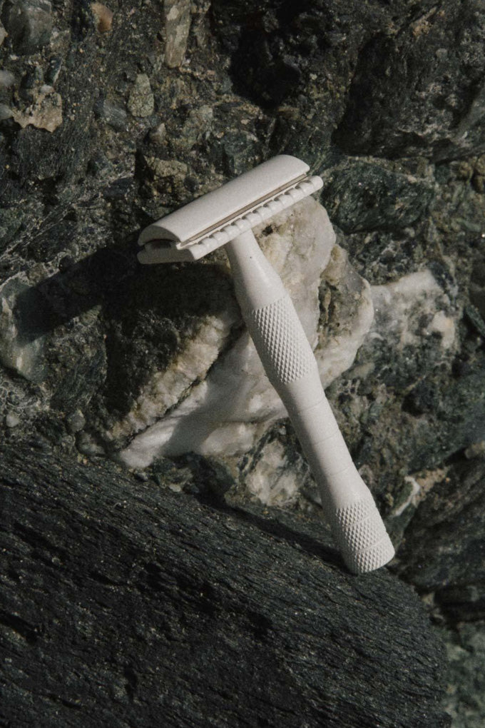 Brass Safety Razor - Cream