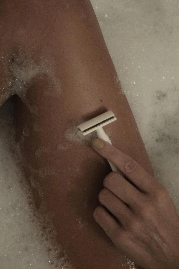 Brass Safety Razor - Cream