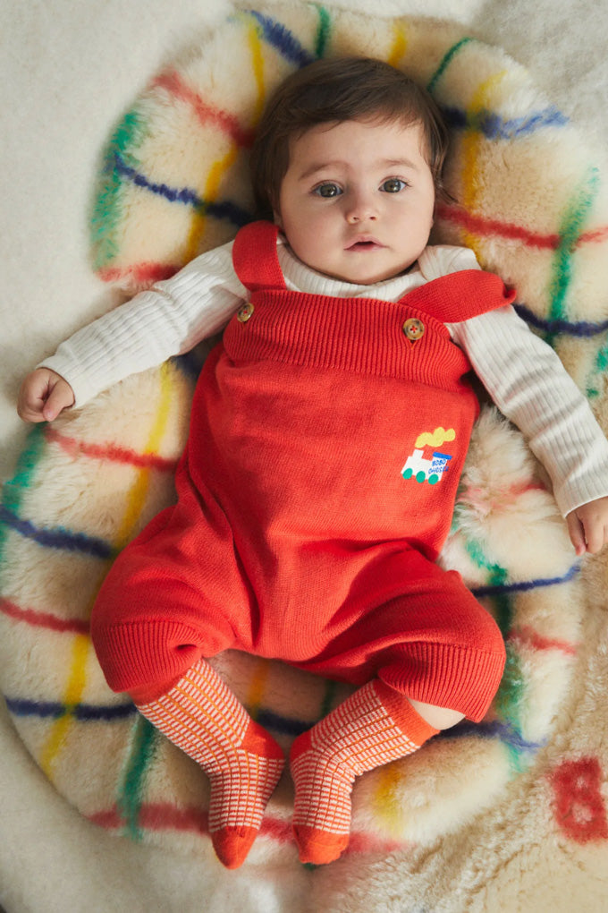 Bobo Choo Choo Knitted Overalls