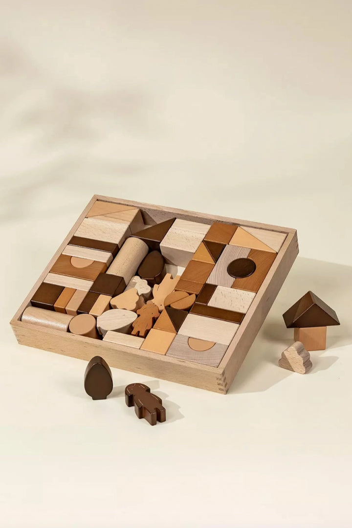 Wooden Construction Set - 56pcs