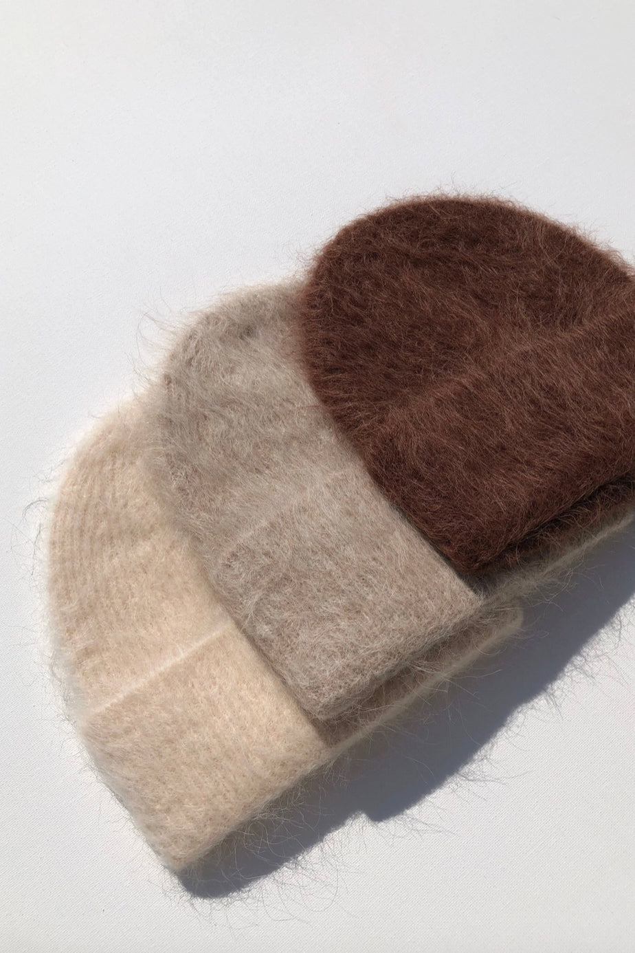 Alpaca Fluffy Beanie - Mushroom