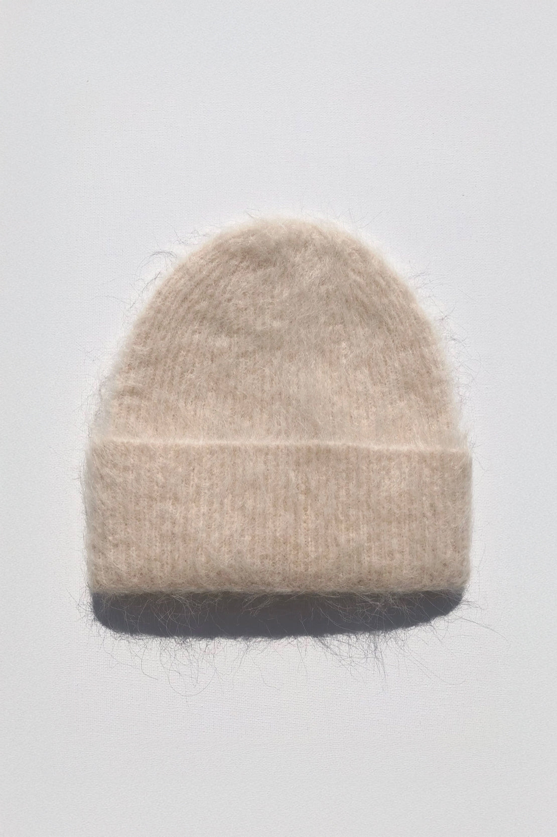 Alpaca Fluffy Beanie - Butter