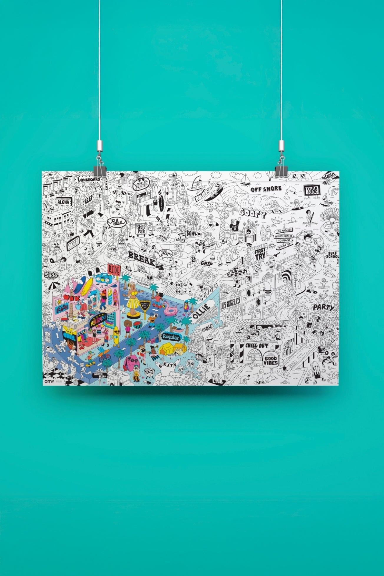 Surf and Skate - Giant Poster