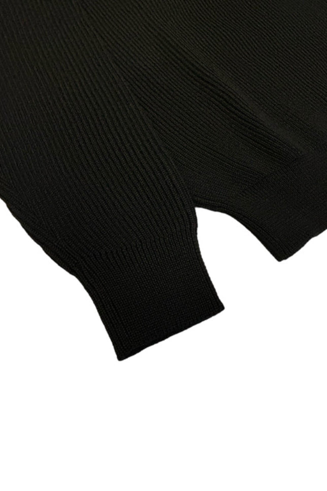 Wool Crewneck in Black