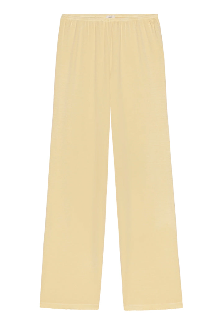 The Baby Rib Scallop Pant - Butter