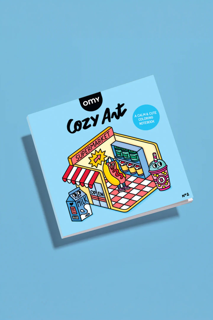 Cozy Art Coloring Book Supermarket