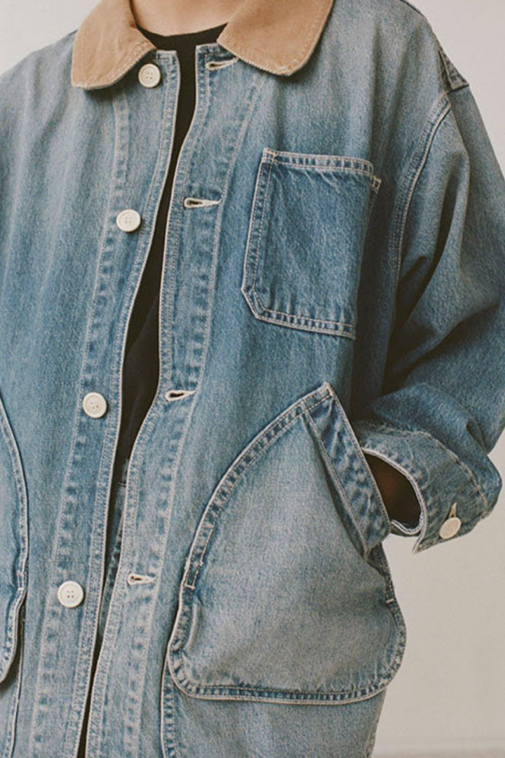 Painter Coat Denim in Vintage Wash